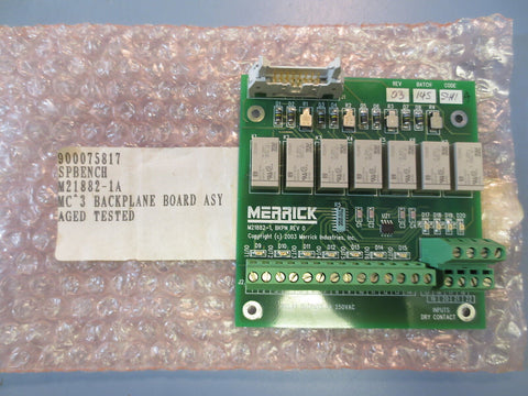 Merrick MC^3 Backplane Board Assembly Model: M21882-1 BKPN Rev 0