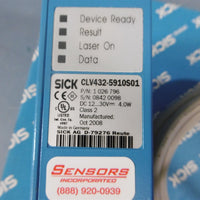 Sick Optic CLV432-5910S01 Raster Scanner Unit  1026796 Class 2