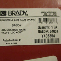 Brady 64057 Adjustable Gate Valve Lockout Polypropylene Material Lot of 4