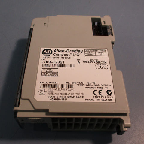 AllenBradley 1769IQ32T Compact I/O 32 PT. Input/Output Module Series A