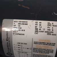 Franklin Electric Electric AC Motor 60 Hz, 1/3 HP, 1140 RPM, 56FR 3PH 1331630101