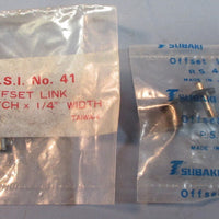 Lot of 30 Tsubaki & Other No. 41 #41 Offset Chain Link 1/2 x 1/4" NIB