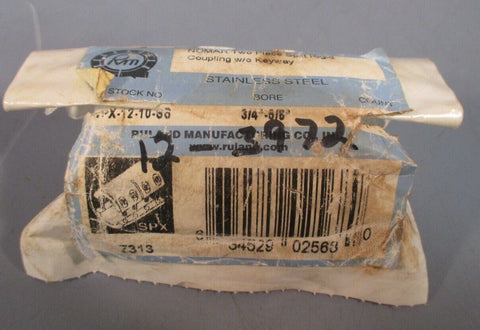 RULAND MANUFACTURING Split Rigid Shaft Coupling w/o Keyway 3/45/8" SPX1210SS