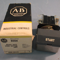 ALLEN BRADLEY 800H-WK42B SER.C HEAVY DUTY PUSHBUTTON (GRAY BUTTON)