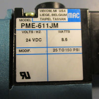 Mac Valves 811C-PM-611JM-132 Solenoid Valve 8.5W 24 VDC 25-150 PSI