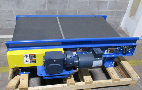 Lewco NS-MDRB-30... Motorized 30 x 56" Conveyor w/ Leeson 3/4 HP & Ironman 80:1