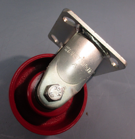 Hamilton 4" SS Caster Wheel, 4" Dia x 2" Wd, Rectangle, No Brake B-00188-54