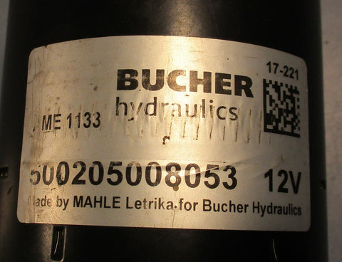 Bucher Hydraulic Motor 500205008053 Permanent Magnet 12v 54 Ip Rating