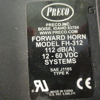 Preco FH312 Forward Horn 112 Decibels 12  60 VDC Continuous Type K