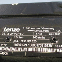 LENZE GEARBOX RATIO 10:1 GST052NVCR5C