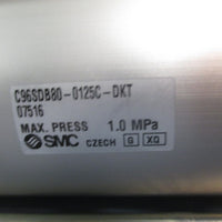 SMC PNUEMATIC CYLINDER MAX. PRESS 1.0 MPa C96SDB800125CDKT