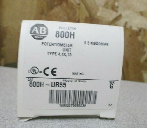 ALLENBRADLEY POTENTIOMETER 2 WATT MAX 300 VAC SERIES G 800HUR55