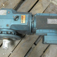 Sew Eurodrive KF76DT100L84KS 3 Ph, 1.2/2.4 HP Gear Motor 9/18 RPM Final Output