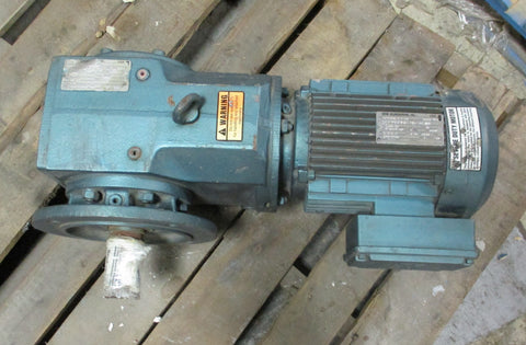Sew Eurodrive KF76DT100L84KS 3 Ph, 1.2/2.4 HP Gear Motor 9/18 RPM Final Output