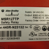 Allen Bradley 440RN23132 Safety Relay MSR127TP Ser C 24 VAC/DC