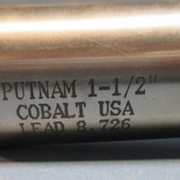Putnam 11/2" Cobalt Lead 8.726, 2" LOC, 45/8" Length, 6 Flute End Mill Used