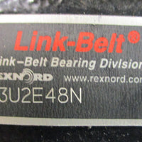 Rexnord LinkBelt 2 Bolt Pillow Block Bearing P3U2E48N 3" Bore