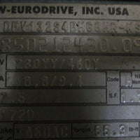 Sew Eurodrive DFV132S4BMG8HRKS 3Phase Motor 7.5 HP 1720 RPM 230/460V