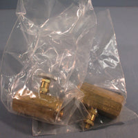 Lot of 2 Deltrol N25B - 3/8" NPTF, Brass, Needle Valve