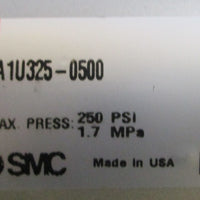 SMC NCA1U3250500 Pneumatic Cylinder, 3/4" Male Thread, 250 PSI, 1.7 Mpa 3/4"