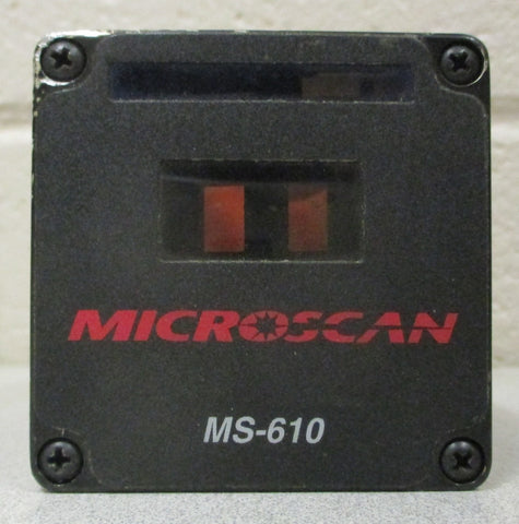 Microscan MS-610 Barcode Scanner FIS-0610-0118 5VDC at 400mA 12VDC at 80mA