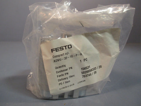FESTO 156531 COMPACT CYLINDER ADVU-32-10-P-A