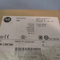 AllenBradley Contactor 30 Amp, 3pole, 24 VDC Series C. 100C30EJ00