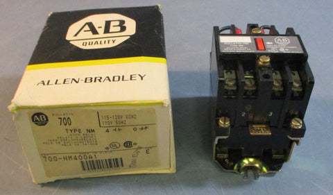 Allen Bradley 700-NM400A1 Ser E Latch Relay Type NM 115-120V/60Hz 110V/50Hz