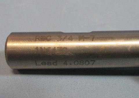 RBC 3/4" M7 1N643C Lead 4.0807 Professionally CNC Resharpened 4FL End Mill
