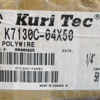 Box 22+ Feet Kuri Tec K7130C-04x50 Polywire Heavy Wall PVC Food Grade Hose NIB