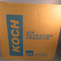KOCH Pleated AC Furnace Air Filters (Qty 12) in Box 25x25x1 102041014