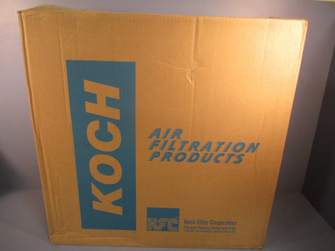 KOCH Pleated AC Furnace Air Filters (Qty 12) in Box 25x25x1 102041014