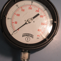 Winters Industrial Pressure Gauge PPC5083SG., 060 PSI, 41/2" Dial, 1/4" NPT