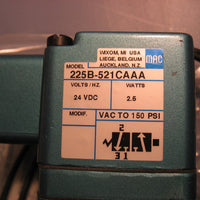 MAC Valves Solenoid Valve 225B-521CAAA NIB