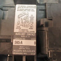 Allen Bradley 509BOD Ser B Motor Starter Size 1 w/ 592BOW16 Ser A Relay Used