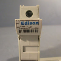 Lot of 4 Edison Fuse Holder, 600 V, 30 A, 50/60 Hz 200ka RMS SYM Series EHCC