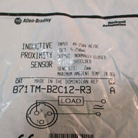 Allen-Bradley Inductive Proximity Sensor 871TM-B2C12-R3 Ser. A NEW IN BAG