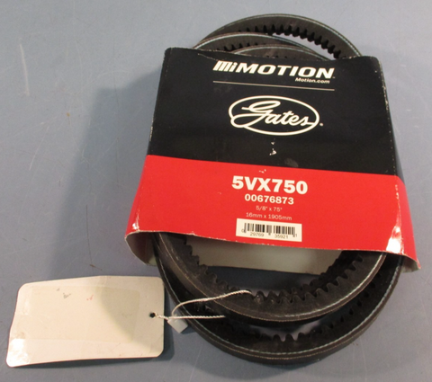 Gates 5VX750 Industrial VX-Wedge Accessory Drive Belt - 5/8" X 75" 00676873