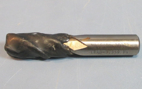 Niagara 5/8" HSS 35203 Lead 3.359 F4, 4 Flute Pro CNC Resharpened End Mill