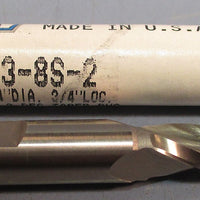 Weldon 3° Tapered End Mills T38S2 1/4" DIA 3/8" SHK 3/4" LOC USA