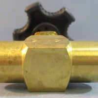 MSC Industrial Supply 62229307 Brass Needle Valve 1/4" Straight Max Lot of 2