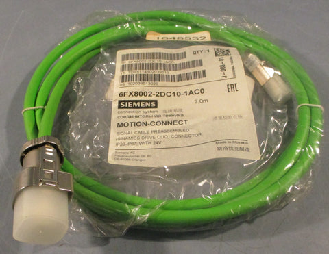 Siemens 1P 6FX80022DC101AC0 Preassembled Signal Cable 2m L Servo Encoder Cable