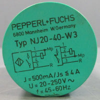 Pepperl+Fuchs NJ20-40-W3 Inductive Proximity Switch 20-250VAC 45-60Hz