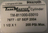 Rexroth Task Master TM-811000-03010 Double Acting Air Cylinder 1" Stroke