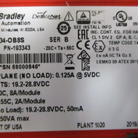Allen Bradley 1734OB8S Ser. B 8 Channel Safety Sourcing Output Module 193343