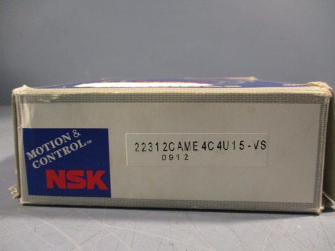 NSK SPHEREICAL ROLLER BEARING, DOUBLE ROW 22312CAME4C4U15VS