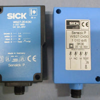 (Lot of 2) Sick WS272D430 & WS27D430 Photoelectric Sensor 1030VDC