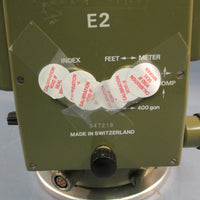 KERN SWISS E2 347218 Electronic Theodolite Precision Alignement Surveyor