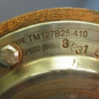 Van Der Graaf 1hp Drum Motor: TM127B25410, 3ph, 60hz, NS66378
