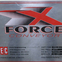 FEC Food Engineering Corp Conv No 2 Differential Horizontal X Force Conveyor